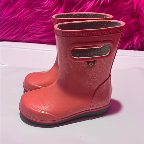 Bogs Kids' Pink Glitter Rain Boots - Picture 5 of 6